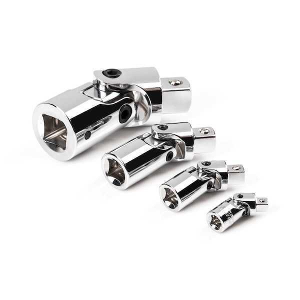 1/4, 3/8, 1/2, 3/4 Inch Drive Universal Joint Set (4-Piece)